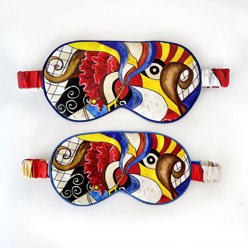 

Double Sides 22 Momme 100% Silk Eyemask With Printing Design, Multi-colors