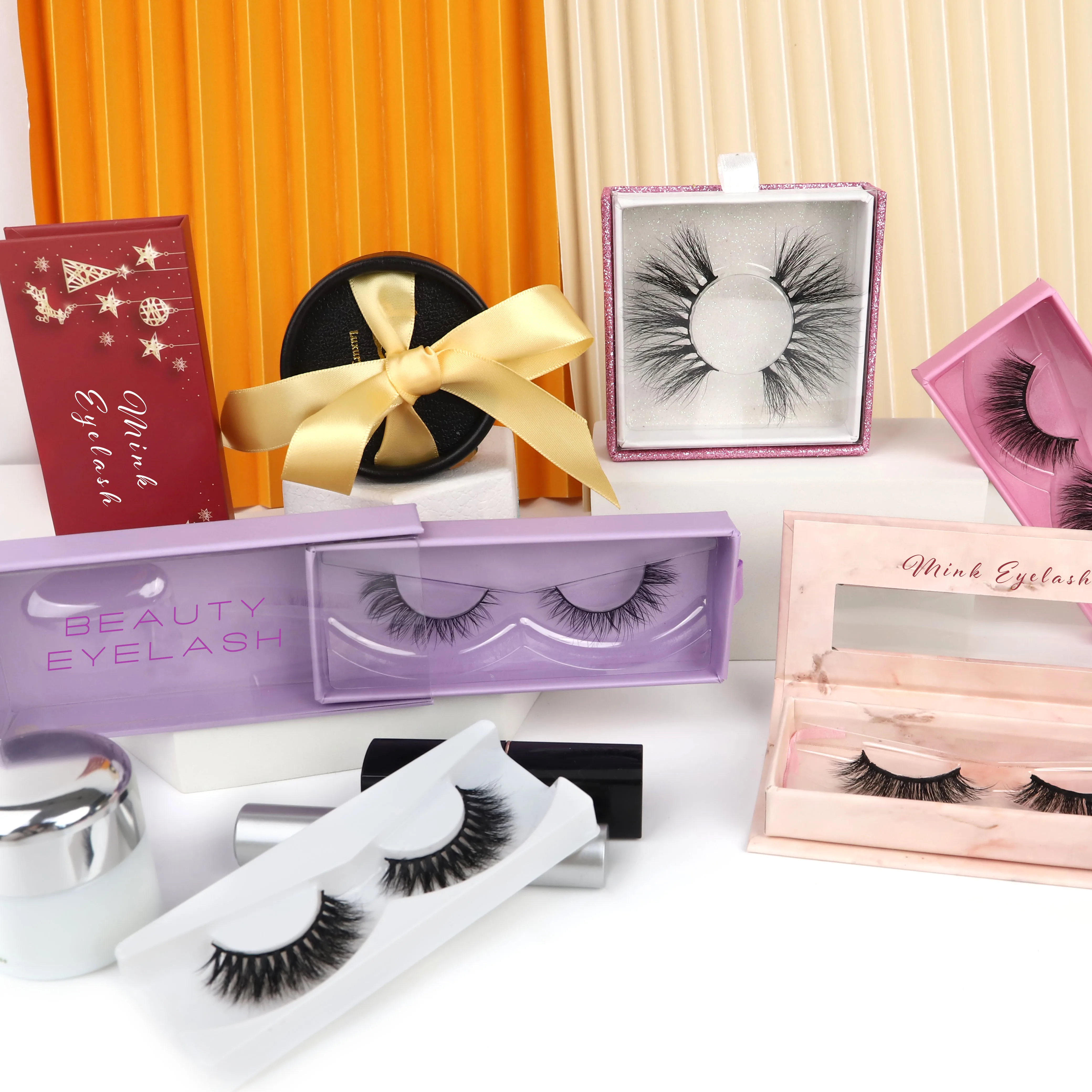 

super soft lash band natural 6DS20 mink eyelash private label