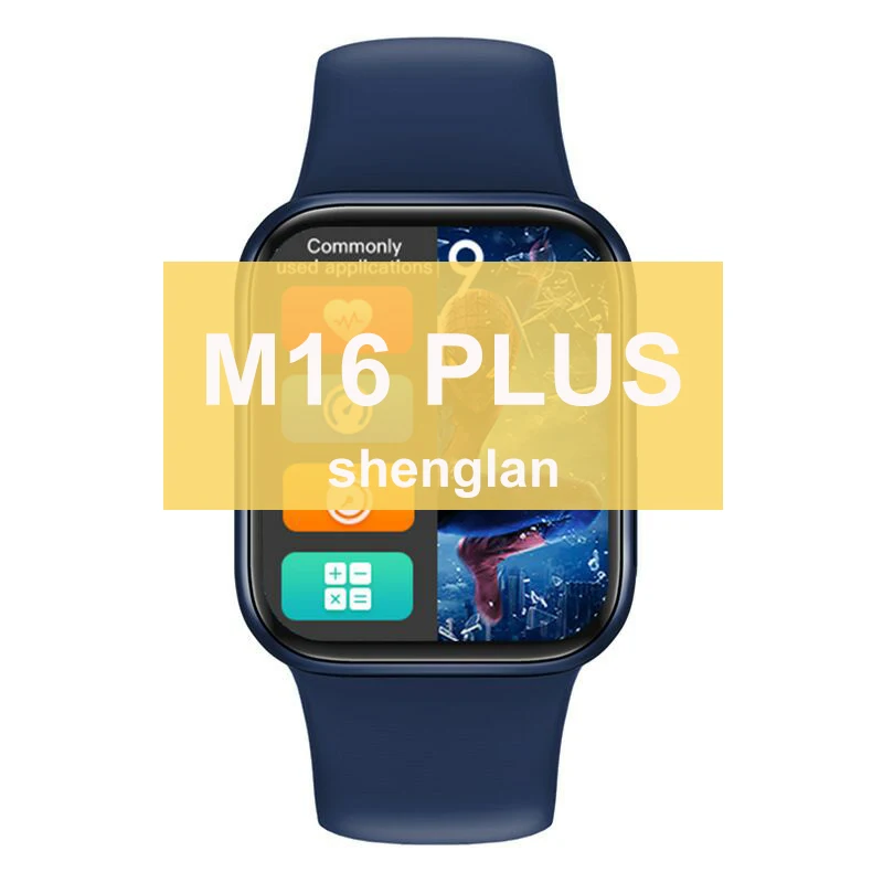 

New Products Smartwatch M16plus popular Reloj Intelligent BT-Call Watch Series 6 Rotary button waterproof Smart Watch M16 Plus, 5 colors