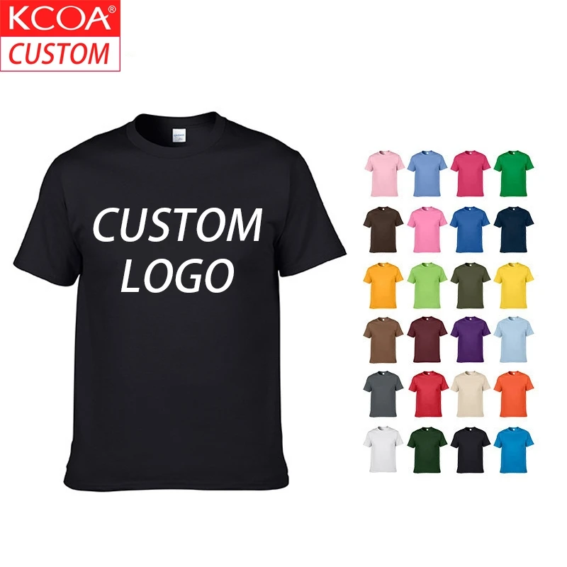 

100% Cotton European Size 180grams O-Neck Blank Custom Plain Men's T-Shirts, 34 colors or custom colors