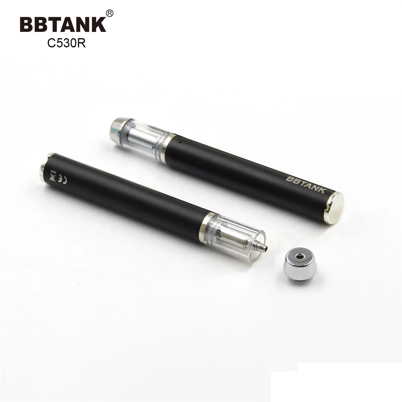 No Lead Full Ceramic Cartridge Vape BBTANK 1ml 510 Cartridge Thick Oil