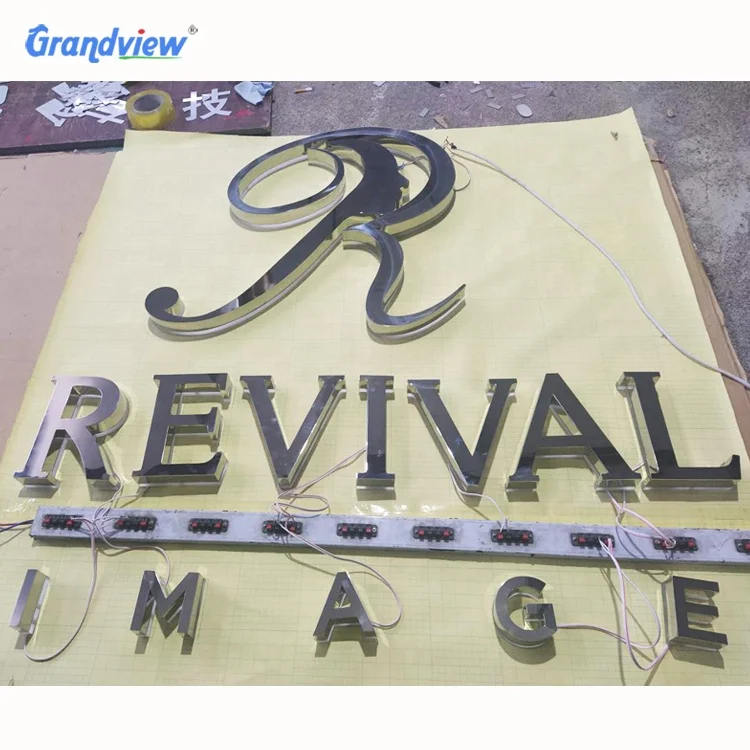 Outdoor store/shop/bar brand advertising 3D electric name sign board Led lighted letter sign