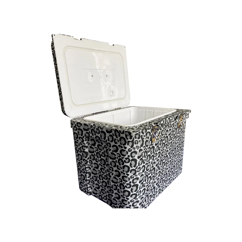 

Customzied 20QT water transfer Leopard pattern printing cooler ice box, Customized colors