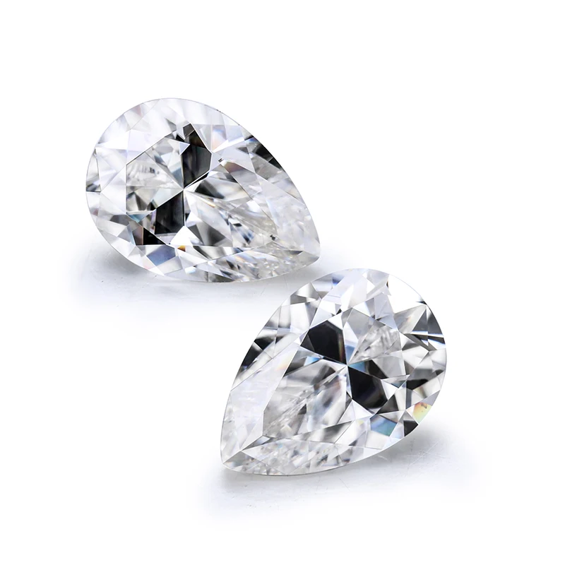 

Starsgem colorless moissanite for jewelry3x5mm pear brilliant cut 0.2ct moissanite stone, Ef white color