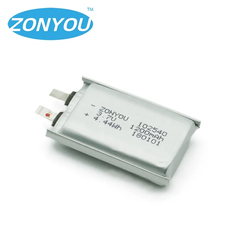 
1200 mAh Rechargeable Lipo 3.7V 4.44wh 1200mAh 102540 Lithium Polymer Li-Po Li-polymer Battery for Digital Device 