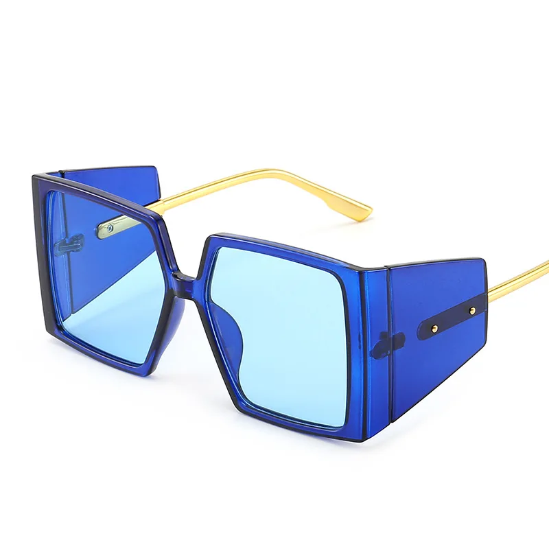 

2021 Newest Fashionable METAL Sunglasses UV400 Trendy Square Frame Vintage Sunglasses, Customized available