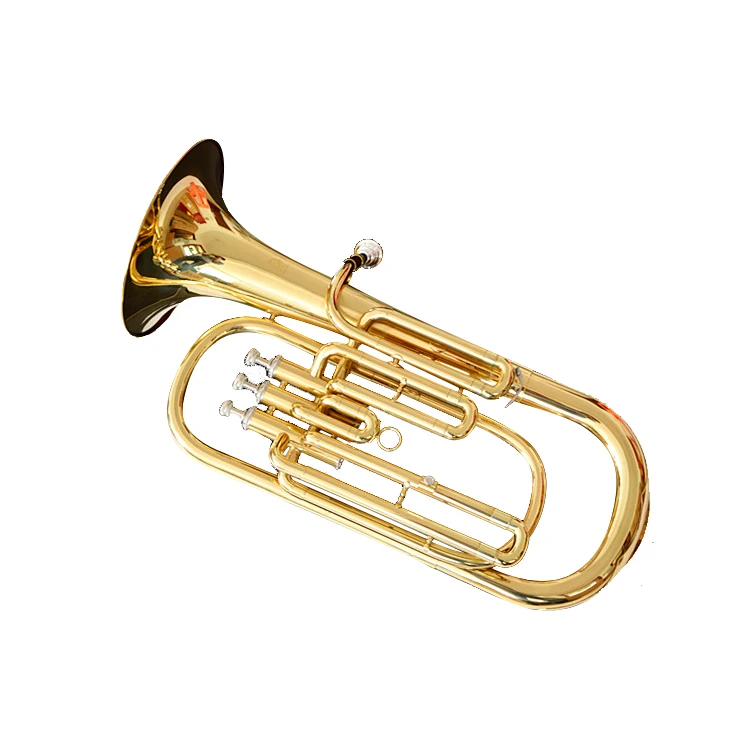 Factory Price Gold Lacquer  Brass Eb Marching Professional Euphonium Compensating