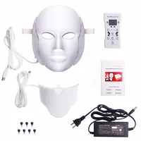 

7 Colors Led Korean Facial Photon Therapy Face Mask Machine Light Therapy Acne Mask Neck Beauty