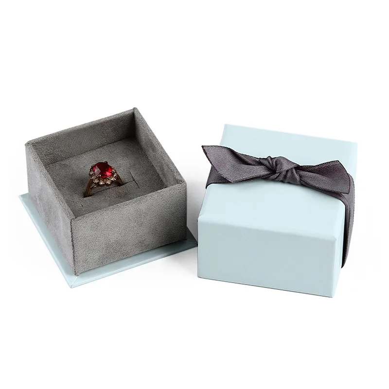 

Bow tie jewelry box packaging Jewelry box ring necklace box packaging handbag gift LOGO, White