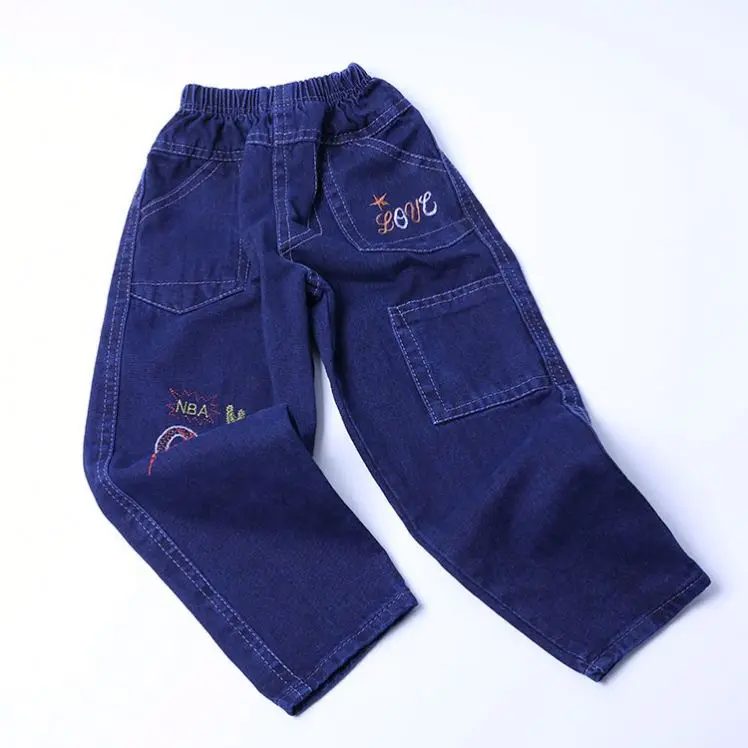 

Hot sale children boys jeans 3 chemical wash kids clothing jeans