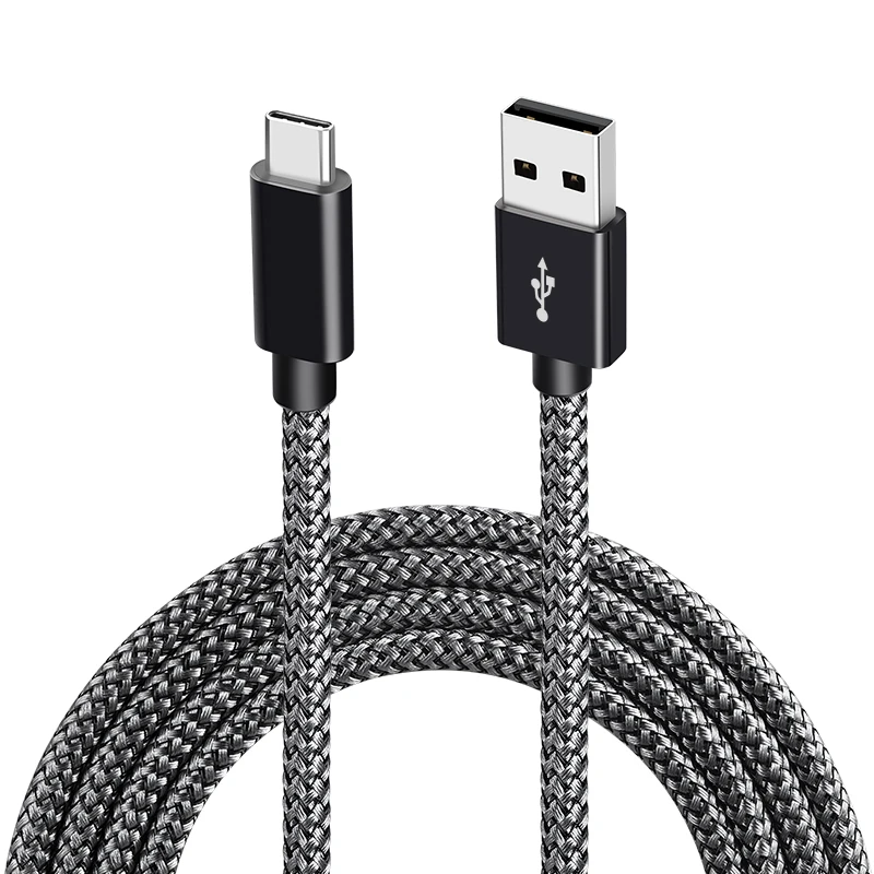

USB 2.0 60W data line type C male to type A male charging cable, Black