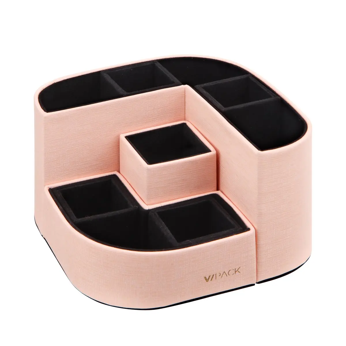 
Desk organizer luxury color business table organizer PU leather desk set 