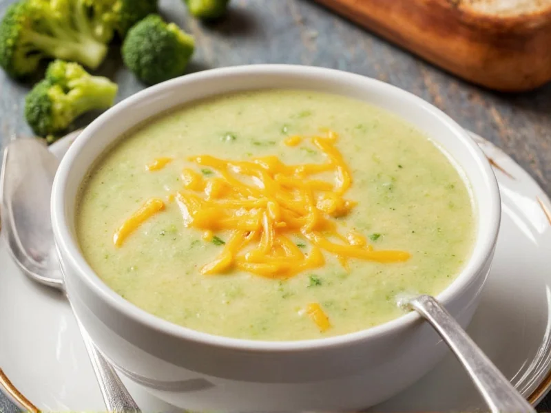 Perfect Homemade Broccoli Cheese Soup Recipe in 35 Minutes