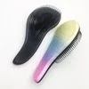 Princess TPEE custom pattern OEM paddle professional scalp head massager, hair brush comb