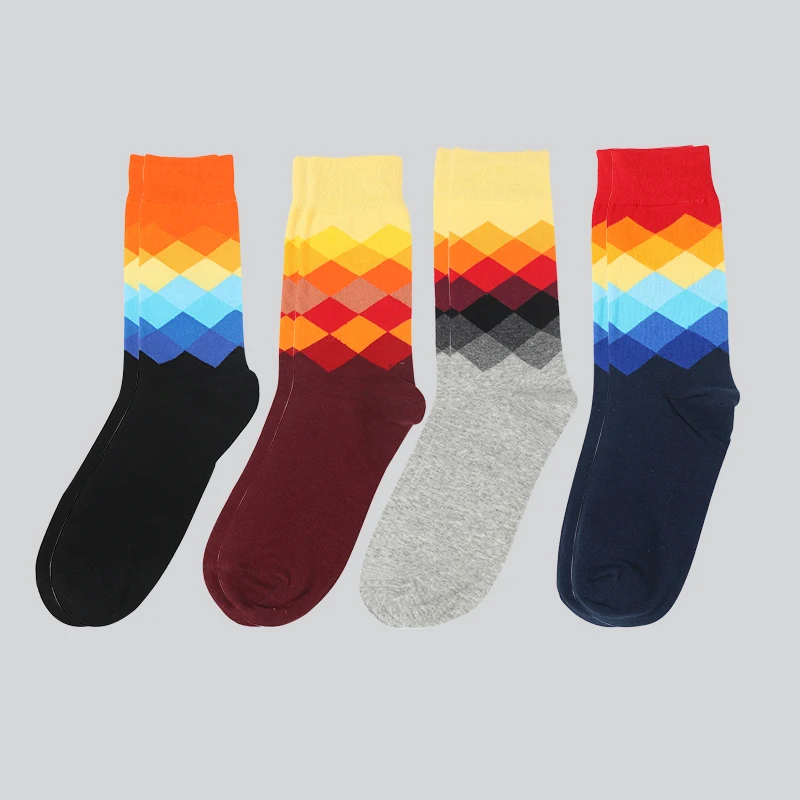 

Wholesale cotton women soft fashion colorful women dress pattern socks, As pic