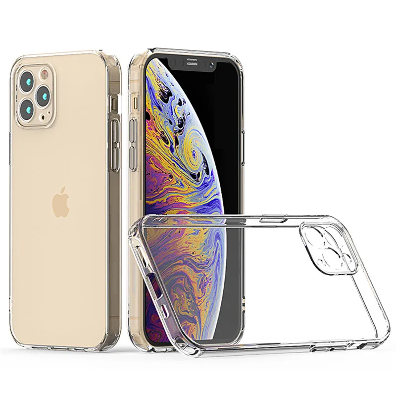 

For iPhone 12 Pro Max 12 Case Protect the camera CellPhone Case clear Acrylic Cover For Samsung S30 Ultra S30 Mobile Back Cover, Clear/transparent