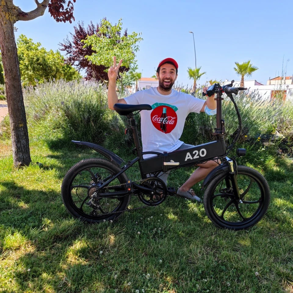 

door to door ADO A20 electric bicycle folding bike fat city mountain road bike electric electric dirt bike velo electrique