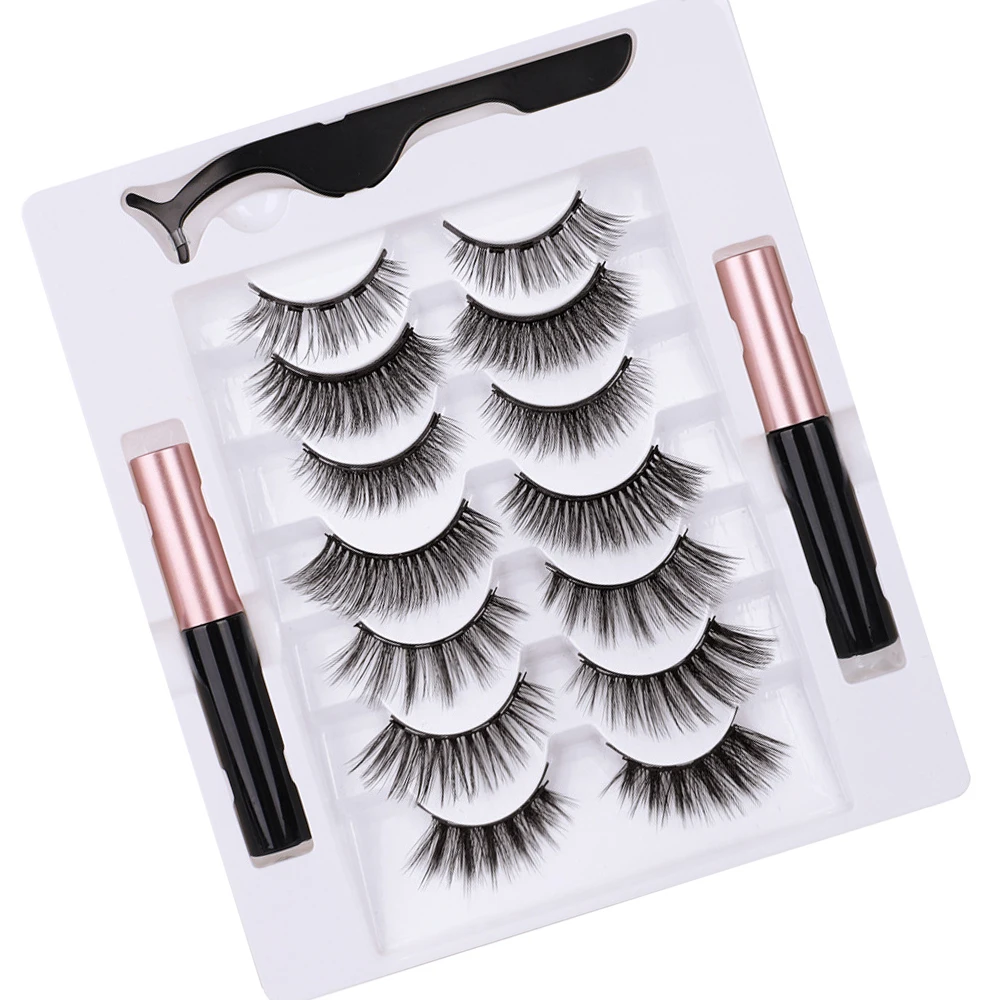 

10 Pairs Magnetic Eyelashes with Eyeliner Magnetic Eyelashes Set