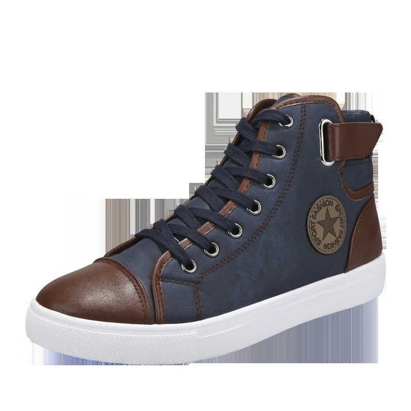 

2021 hot sale Men spring sport sneakers boy high flat boots casual shoes boots