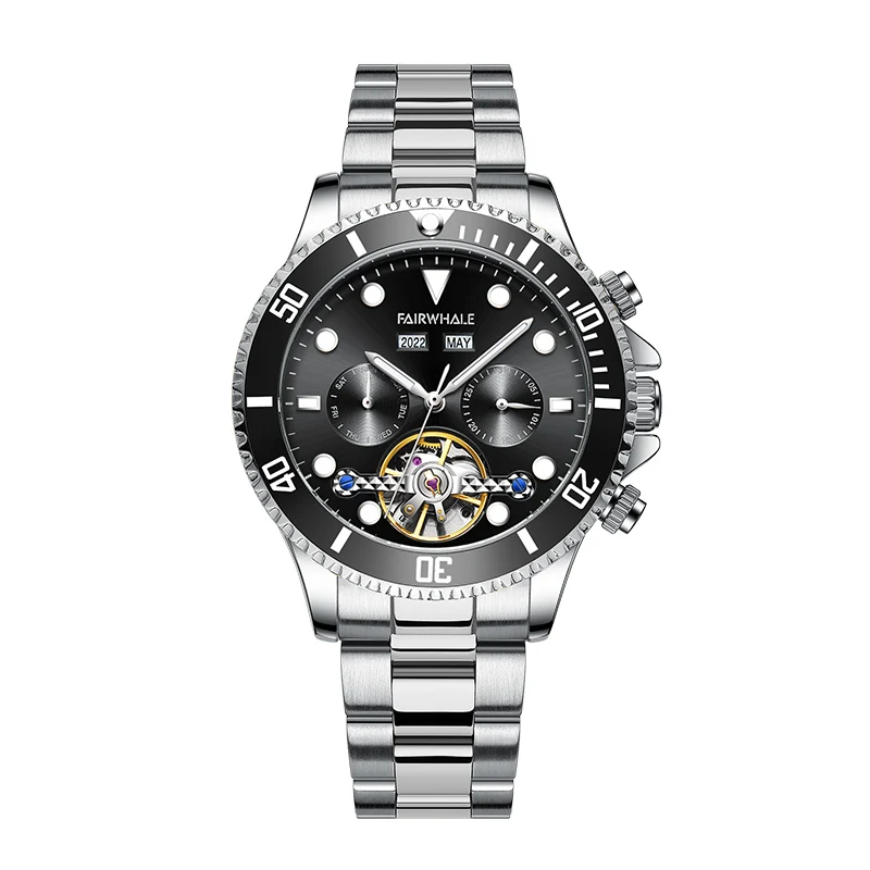 

Custom Casual Luxury Brand 3ATM Waterproof Professional Stainless Steel Strap Automatic Men Diver Mechanical Dive Watch