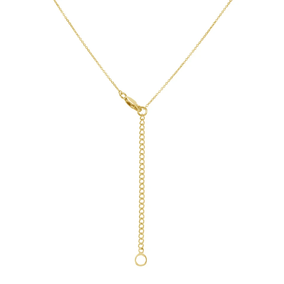 

18k Gold Jewelry Brass Cubic Zirconia Lariat Slide Long chain Necklace For Women