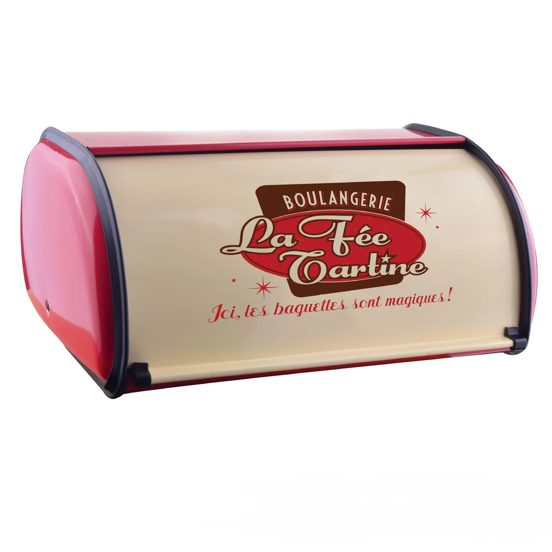 

Kitchen Countertop Food Storage Metal, Stainless Steel Roll Top Bread Box, Custom color