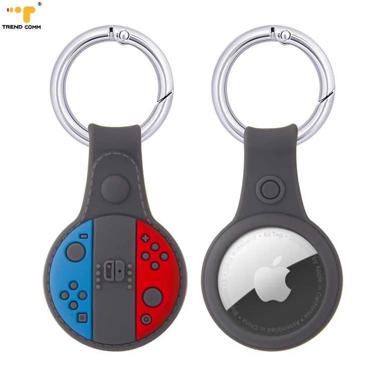

2021 New arrival amazon hot sell cute silicon air tag kids tracker customized case for airtag key ring