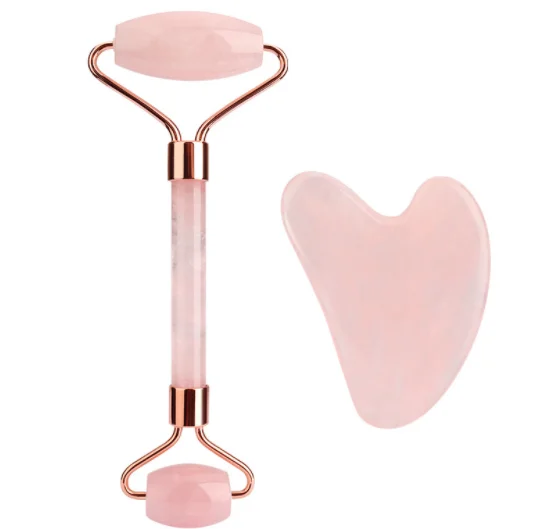 

Best Gift Innovative Rose Quartz Jade Face Massage Roller Lift Firming For Eyes Anti-Aging Massage