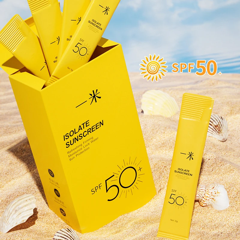 

Juyou Customized Oem Whole Body Sunscreen Non-Greasy Spf50 Uv Protection Outdoor Strip Convenient 3g*20 Sunscreens