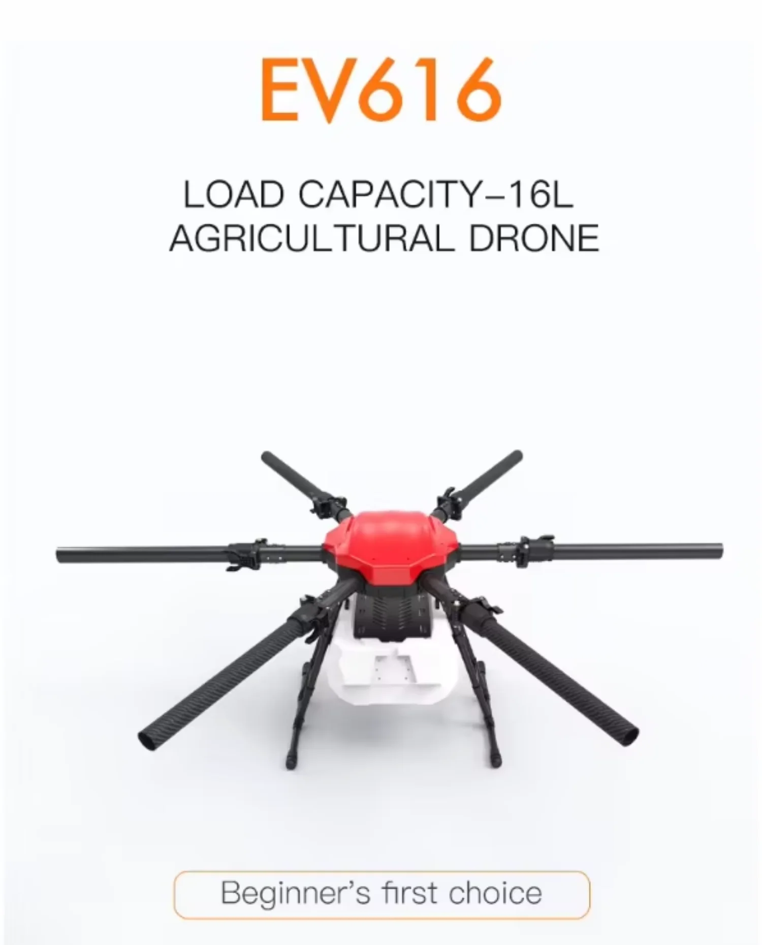 EV616 Drone Frame Useful Genuine Repair Parts Carbon Fiber Small Light Cargo Delivery Adult DIY Drone Frame Flight Assembly