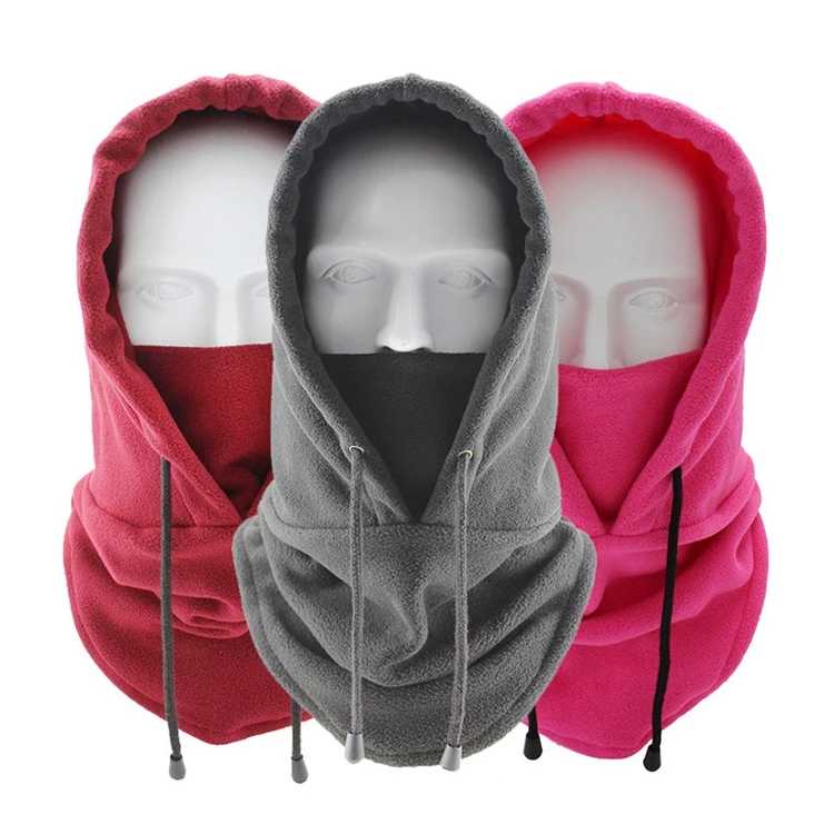 

Full Face Mask Fleece Cap Balaclava Neck Warmer Hood Winter Sports Ski Men Women Men Mask