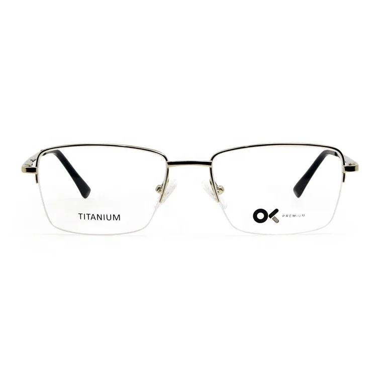 

High Quality Half Rim Titanium Glasses Eyeglasses Frames