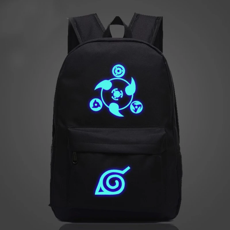 

China Manufacturers Luminous Backpack Girls Boys College Bags Computer Bag Bookbags Naruto Mens Bag
