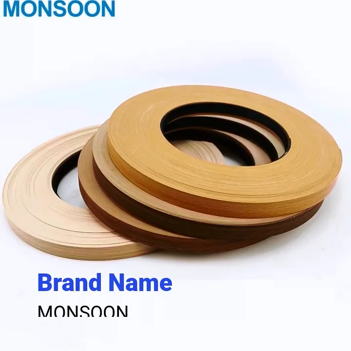 Mdf Edge Banding Tape Wood Grain Glossy Plastic Pvc Coextruded Edge