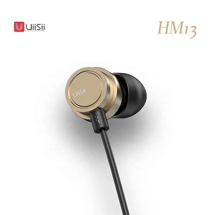 

Modern Customized Headset HM13 Earphones Wired Stereo Sport Headsets Bass Wired in Ear Phones, Black/sliver/ gold / pink
