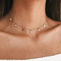 

2019 New Simple Women Chain Star Pendant Choker Necklace Fashion Accessories