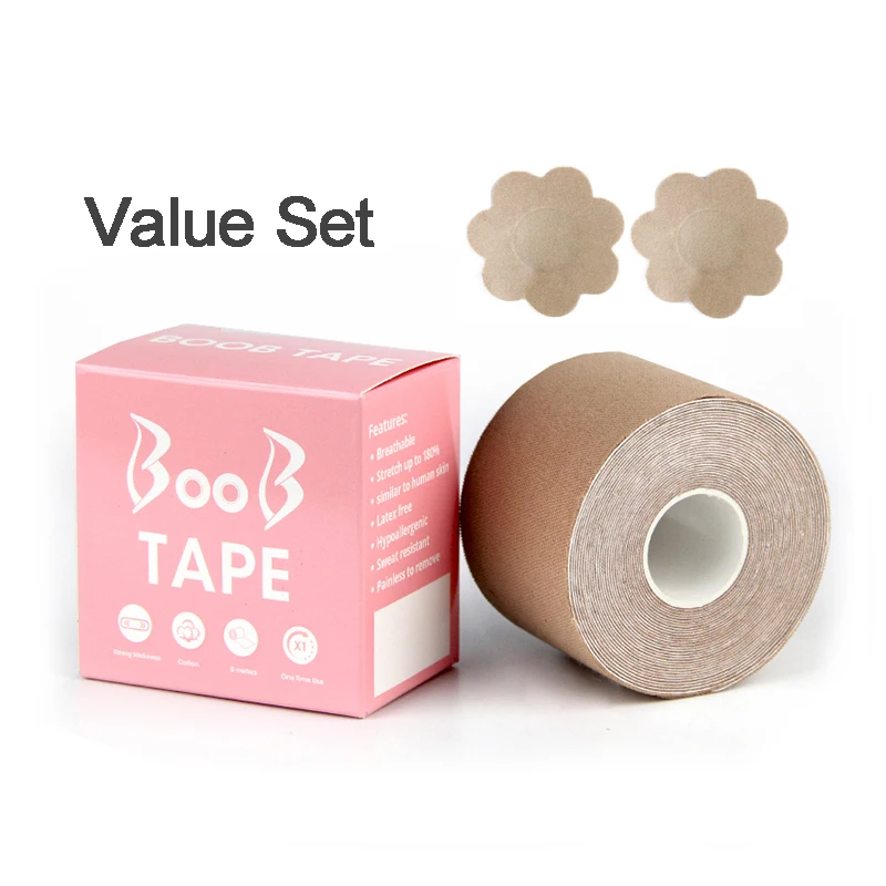

Latex free sport tape k tape body tape for boobs, 9 colors
