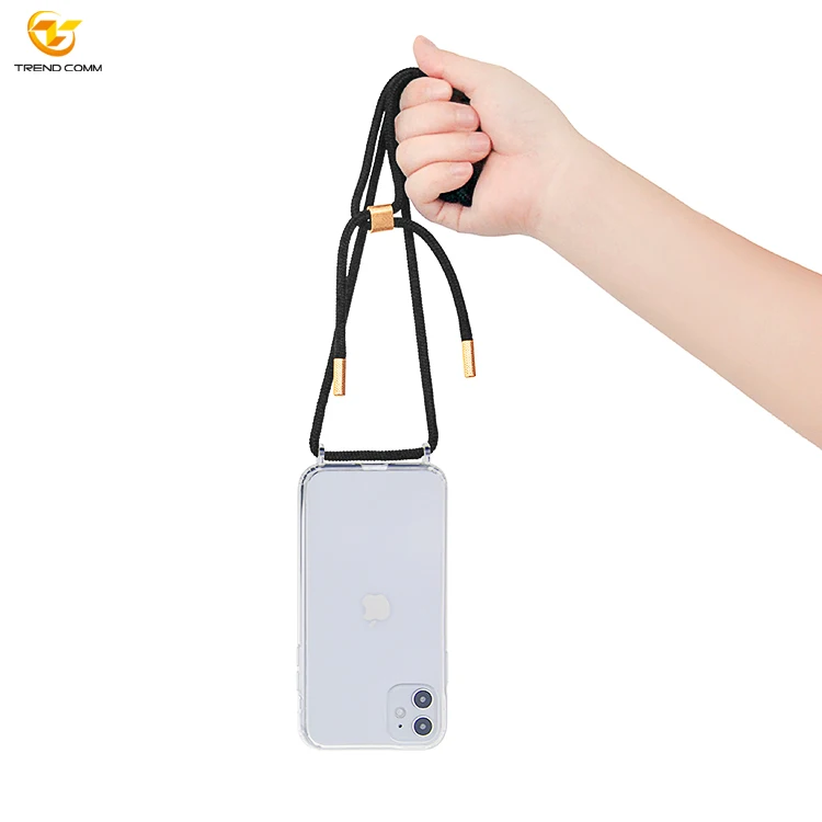 

Detachable Rope Crossbody Cell Phone Cover For iPhone 12 Clear Phone Cases Bulk