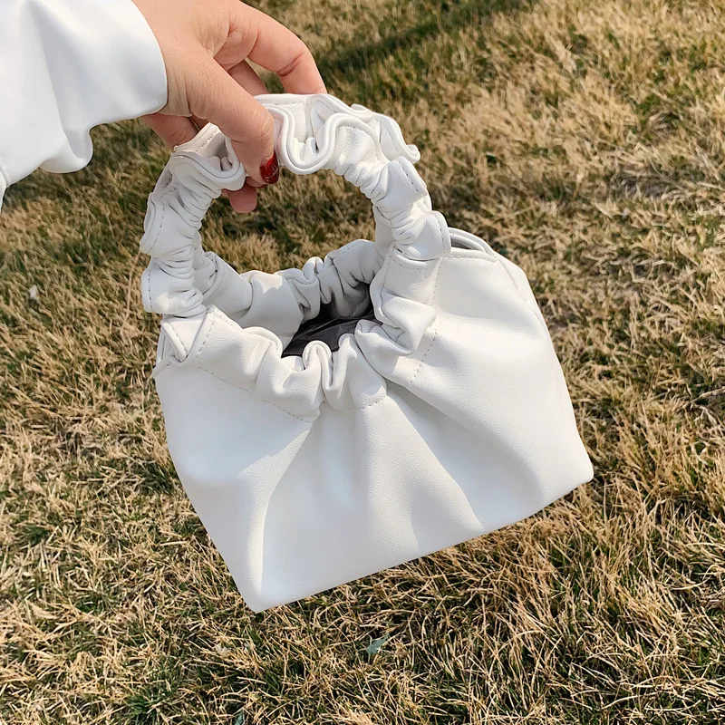 

French INS Popular Unique Fold Bag Designers Mini Bucket Purses And Handbags For Women 2021, Green,black,light khaki,white
