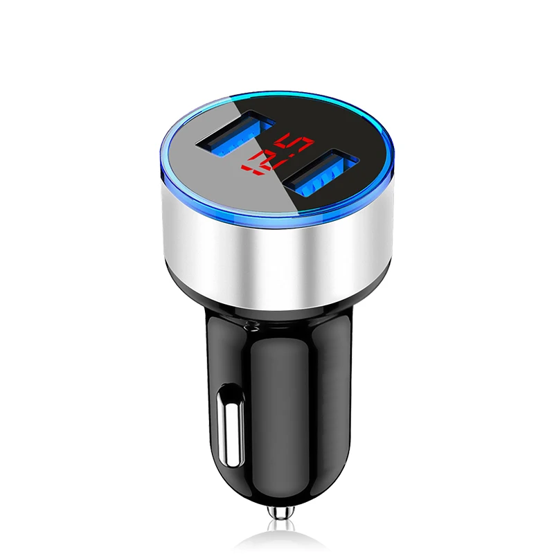 

3.1A LED Display USB Phone Charger Car Charger for 11 Pro 7 8 Plus Mobile Phone Adapter Car Charger