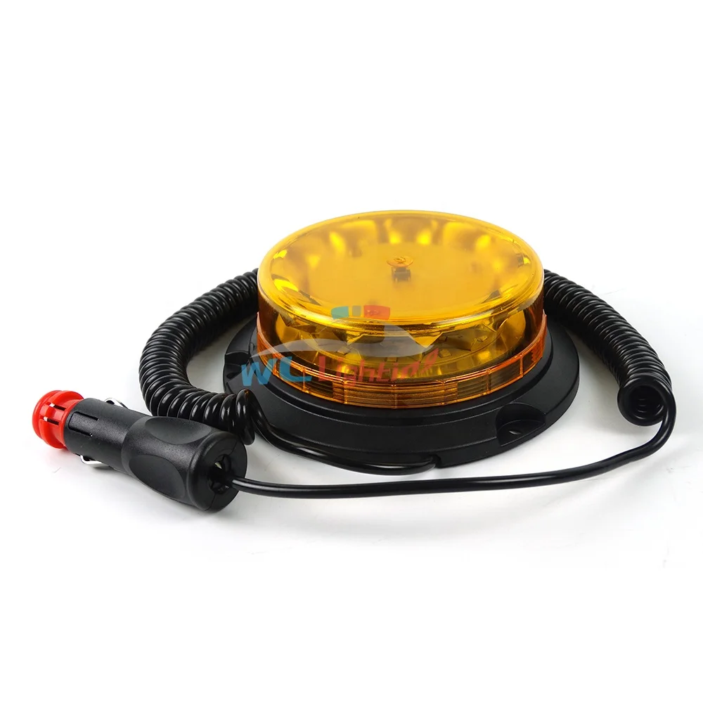 12v r65 magnetic blue green emergency warning flashing lights amber ambulance strobe rotating beacon light