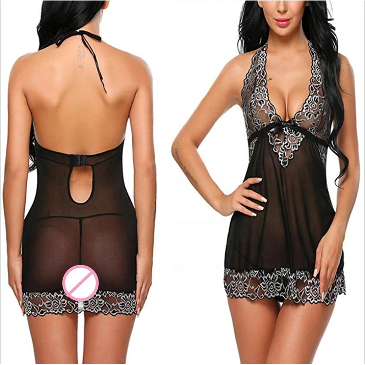 

Slim adult fashion satin lace hot women sexy lingerie sleepwear, As picture