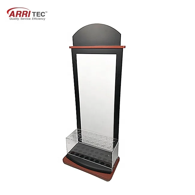 Sports Equipment Floor Shaft Display Stand Retail Wooden Golf Display