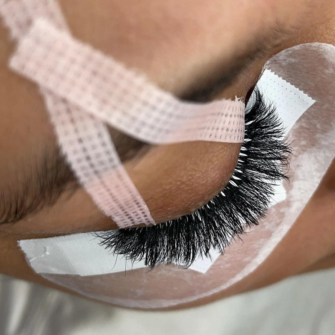 

Meecil Individual Eyelash Mink Eyelash Extensions Las Extension Supplies Russian Volume Lashes, Natural black