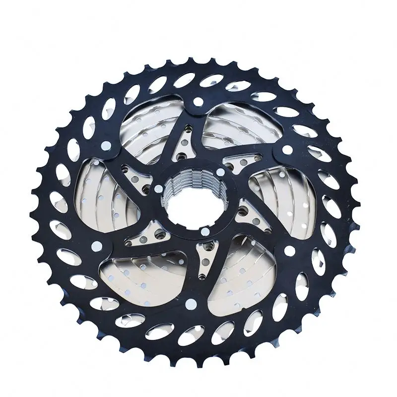 

VG SPORTS 8 9 10 11 Speed Mountain Bike Cassette Freewheel MTB Bike Cassette Sprocket Wearable Bicycle Freewheel, Silver/silver black