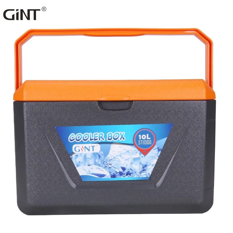 

60L freezer take away picnic box cool ice big capacity juice orange banana grape cooling pp portable ice box cooler, Dark blue,light blue,gray and orange