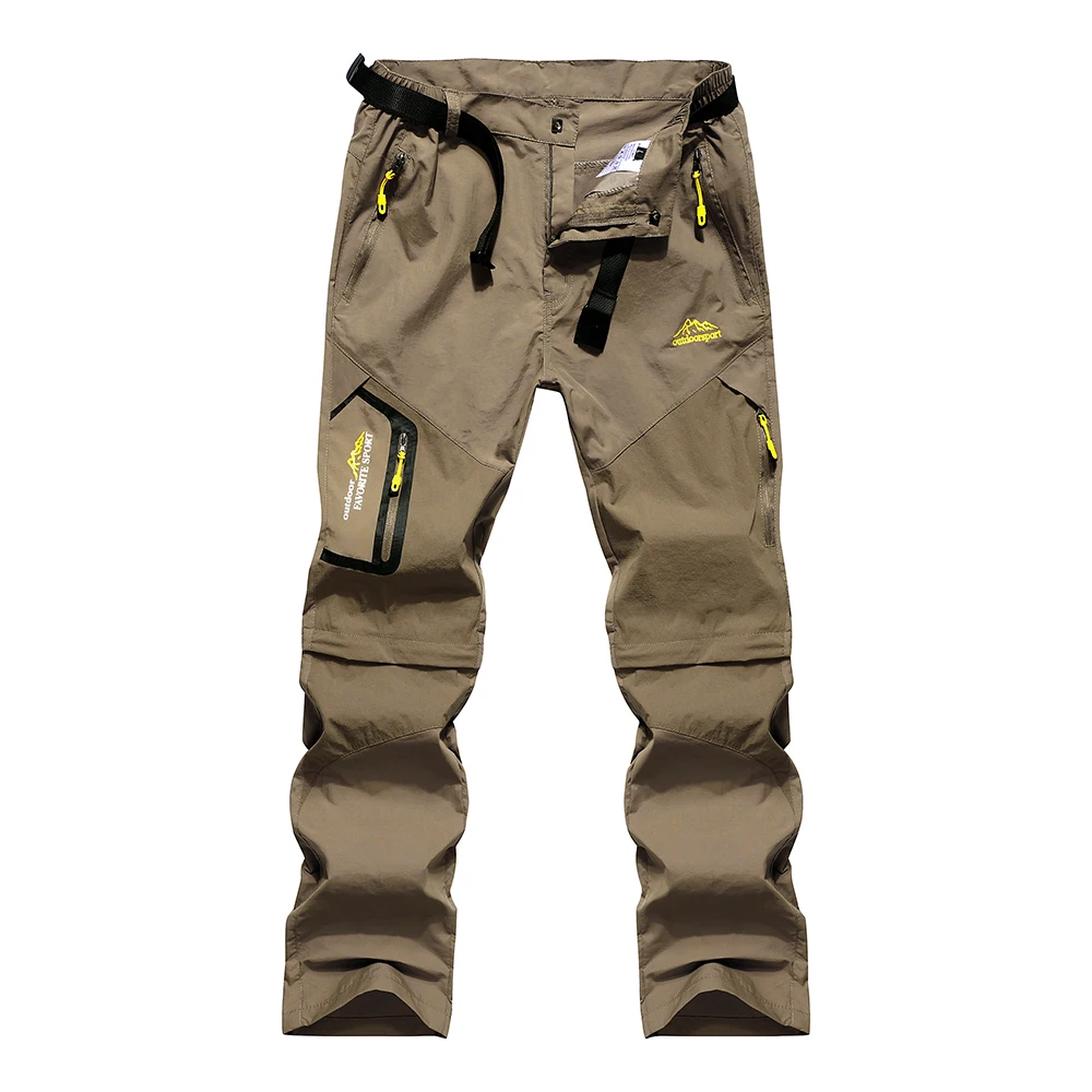 

Wholesale Outdoor Quick-drying Large Size Detachable Stretch Trousers Sports Hiking Climbing Pants For Men And Women