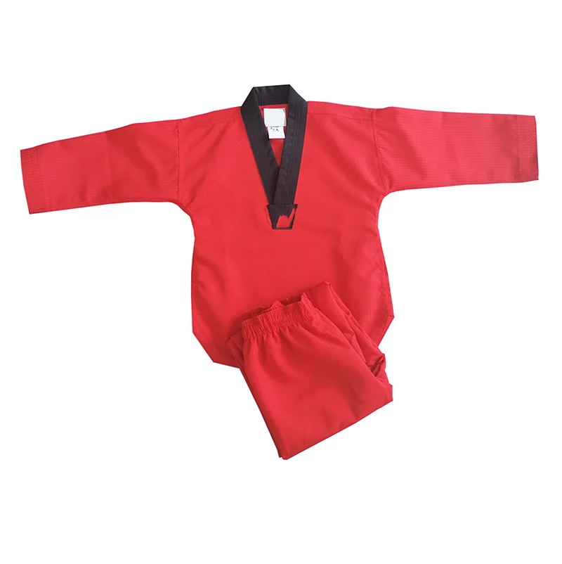 

Martial arts red dobok Training fighting uniform dobok taekwondo uniform