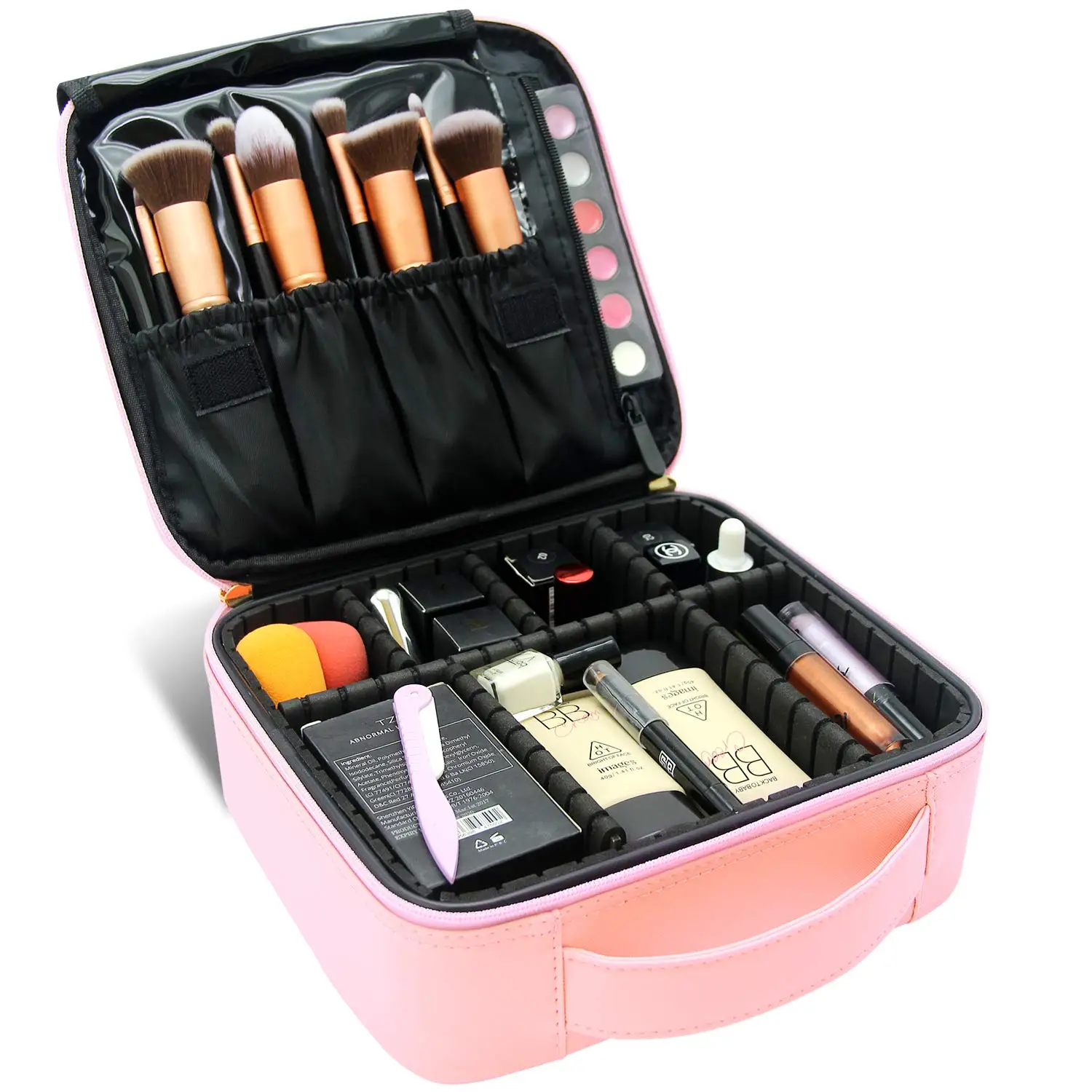 

2021 Professional Portable Cosmetic EVA Case Pouch Vanity Makeup Bag Luxury Organizer Packaging Travel Makeup Case Cosmetic Bag, Colorful