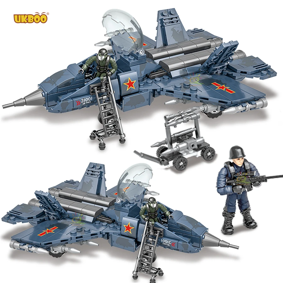 

Free Shipping UKBOO 386PCS Chinese military Shenyang J-31 Gyrfalcon Stealth Multirole Fighter Aircraft Helicopter Building Block